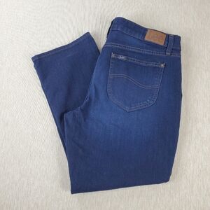 Lee Regular Fit Straight Leg Mid Rise Women's Jeans Size 18P